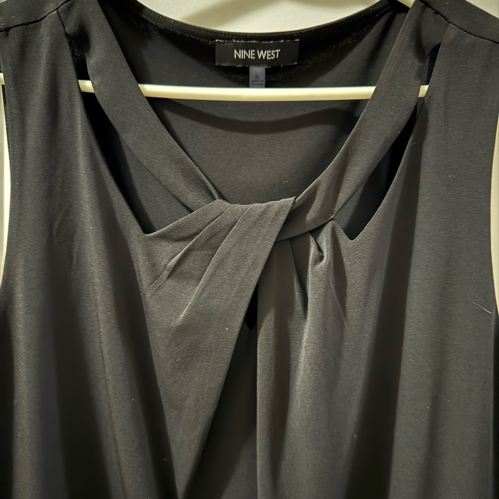 Nine West Black Sleeveless Top